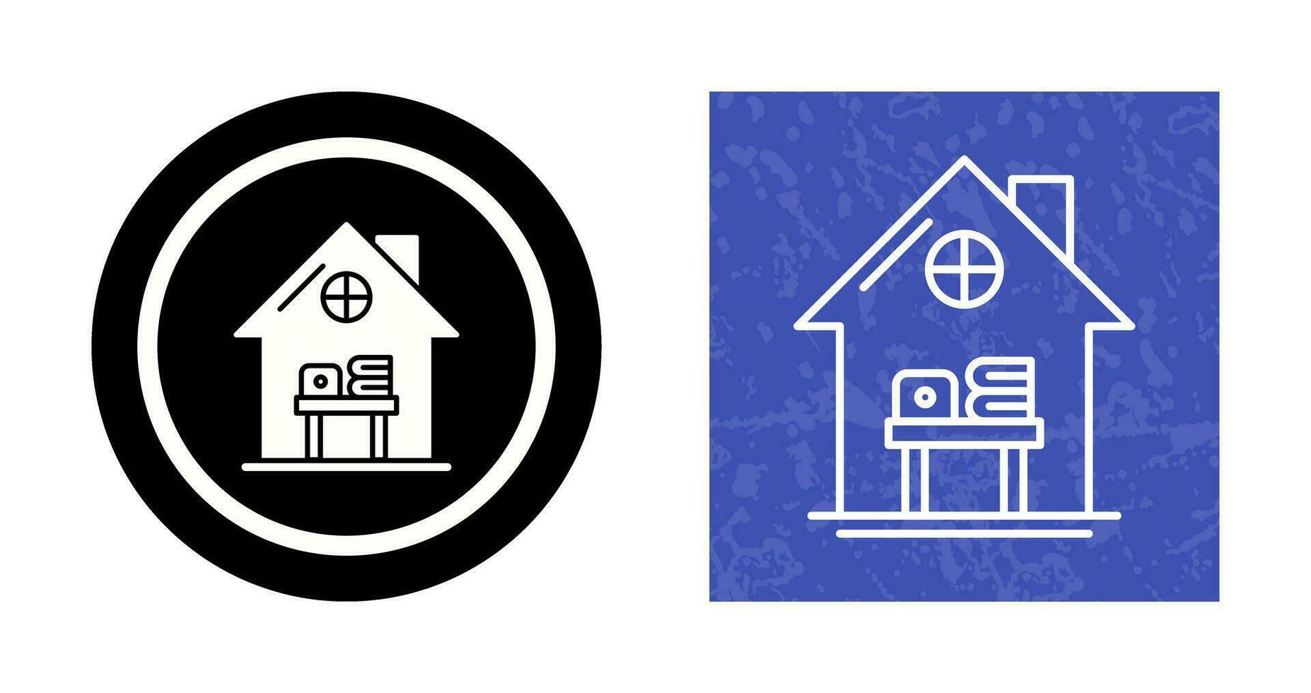 Home Work Place Vector Icon