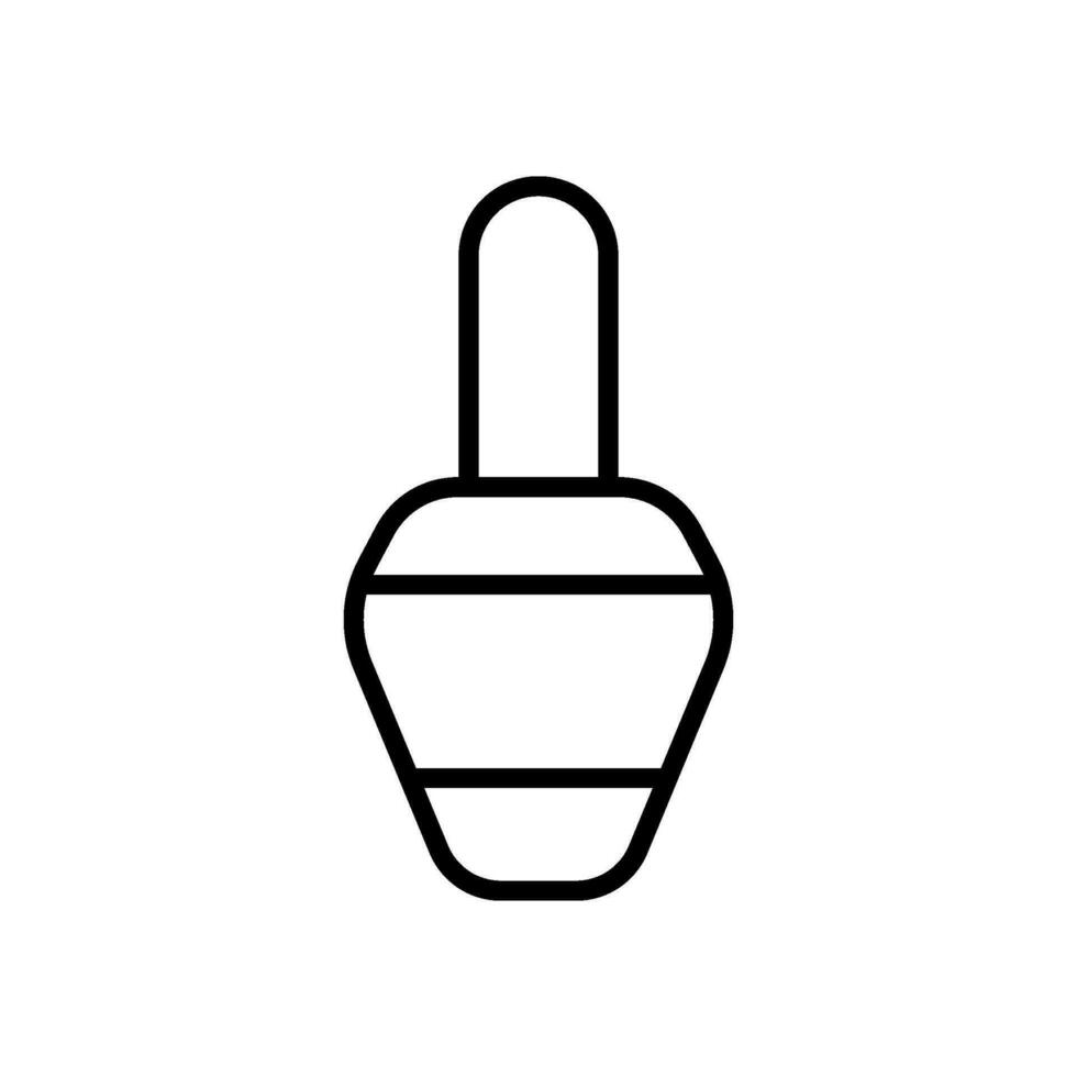 nail polish vector icon in line style