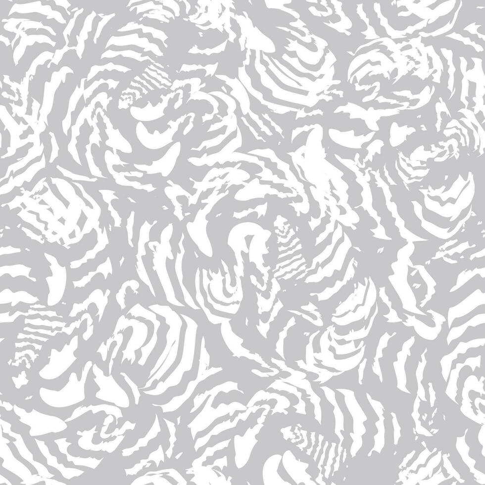 resumen sin costura floral modelo con puntos y hojas. ornamental florecer dibujado textura. resumen fondo con caótico fluido orgánico formas artístico elegante invierno embaldosado antecedentes. vector