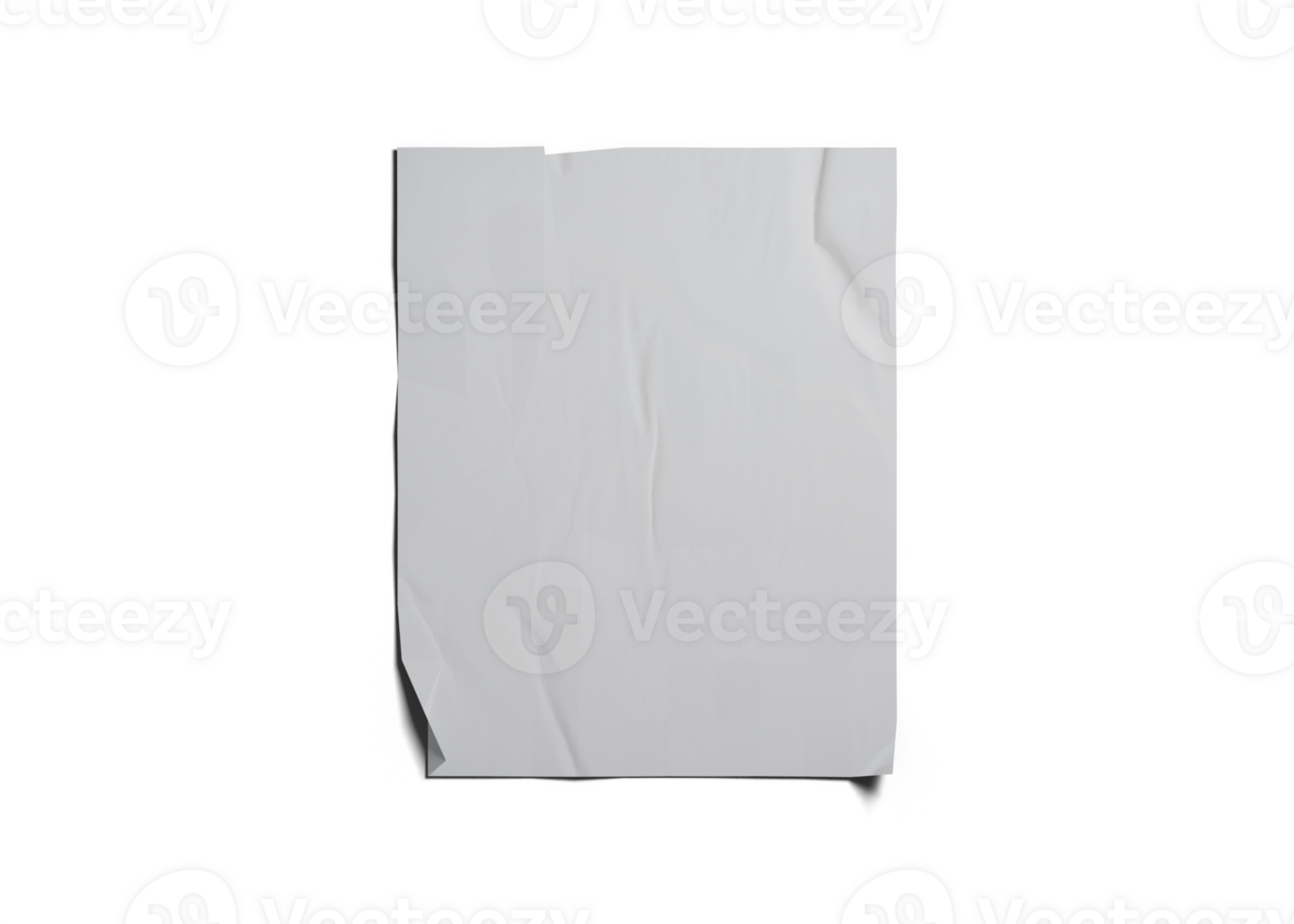 Crumpled poster mockup 33692107 PNG