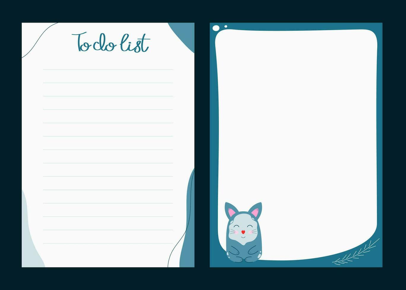 Winter todo list. Template for agenda, planners, checklists, notebooks, cards and other stationery. Event planner template. Layout in A5. vector