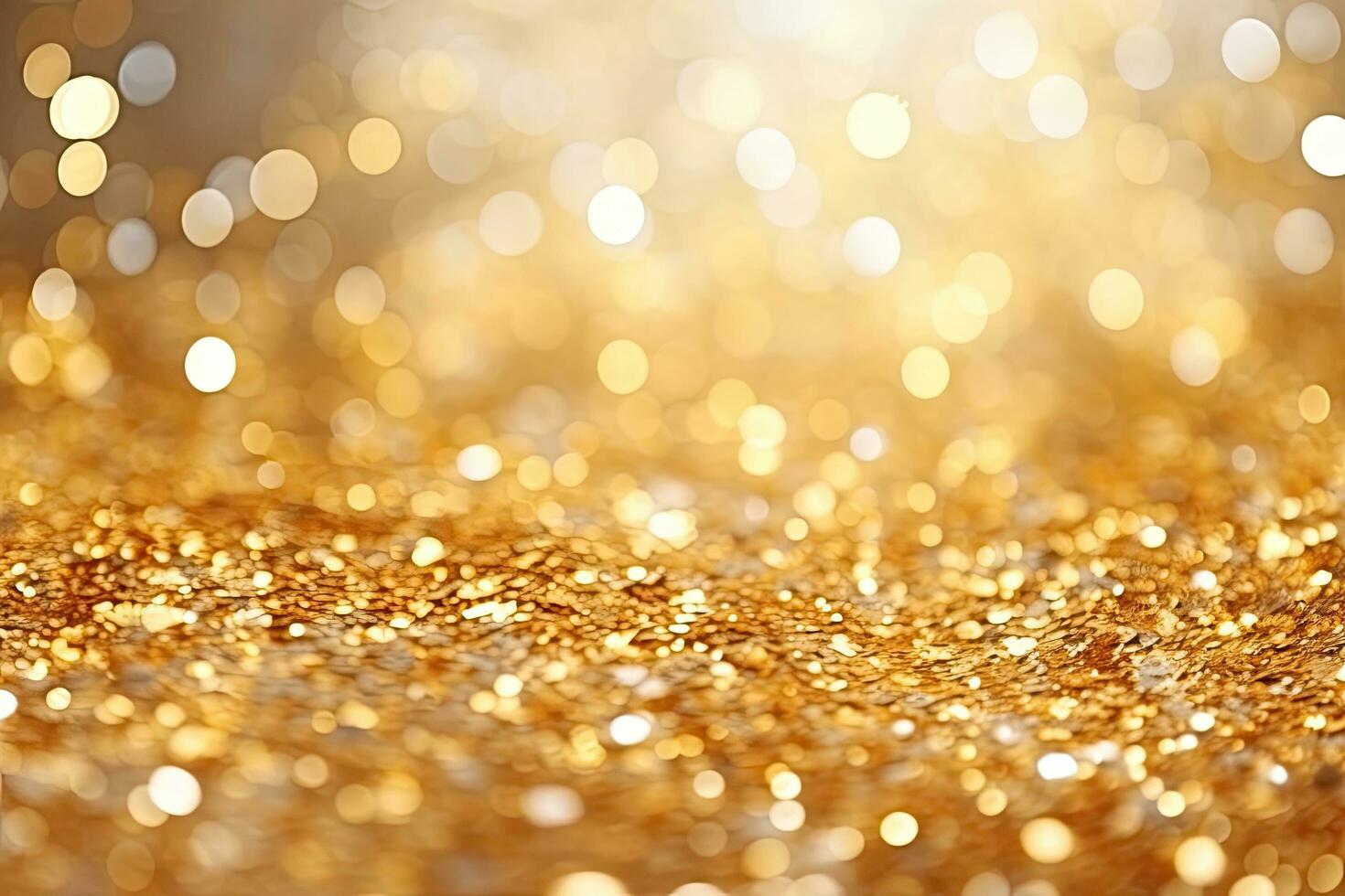 golden glitter texture Colorful Blurred abstract background for birthday, new year eve or Christmas, AI Generated photo