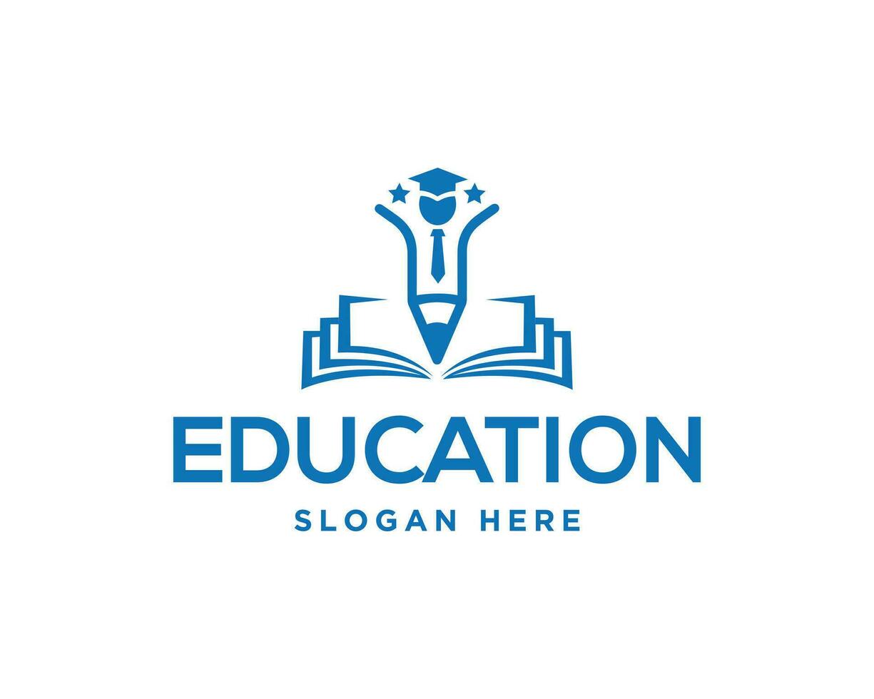 Education logo design icon vector illustration.