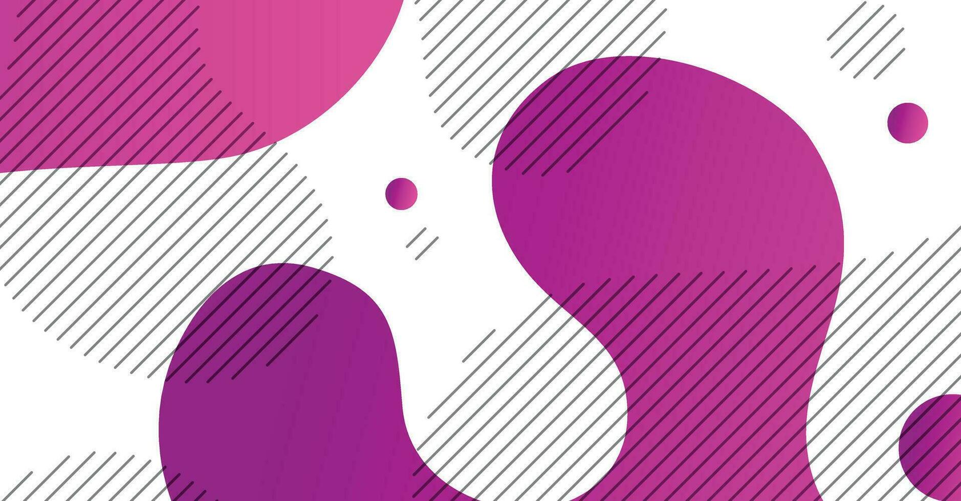 Abstract liquid wave background with magenta and white gradient color background vector