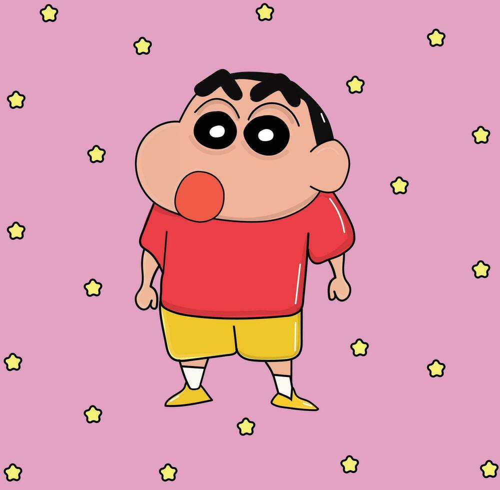 Shinchan cute vector