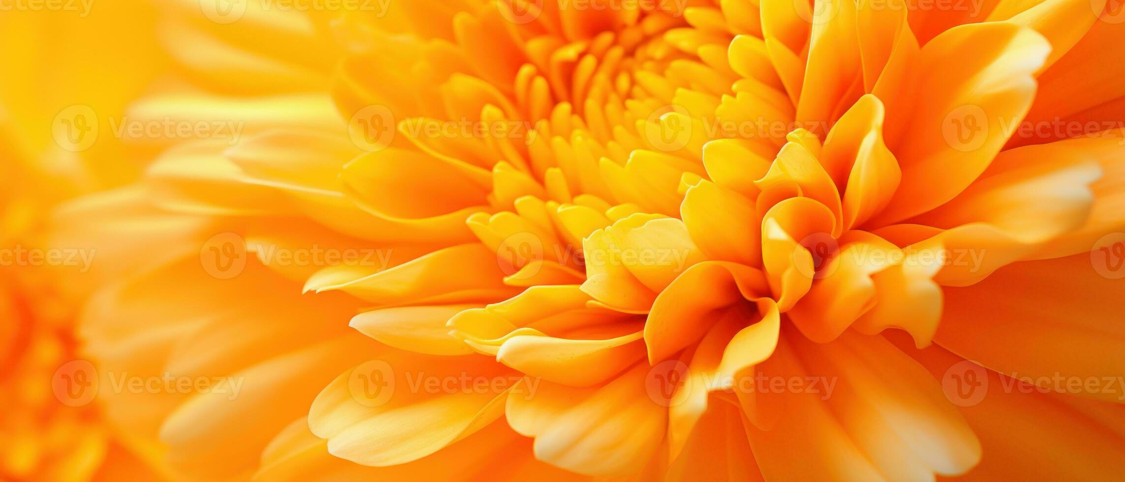 Close-up of Marigold petals. AI Generative photo