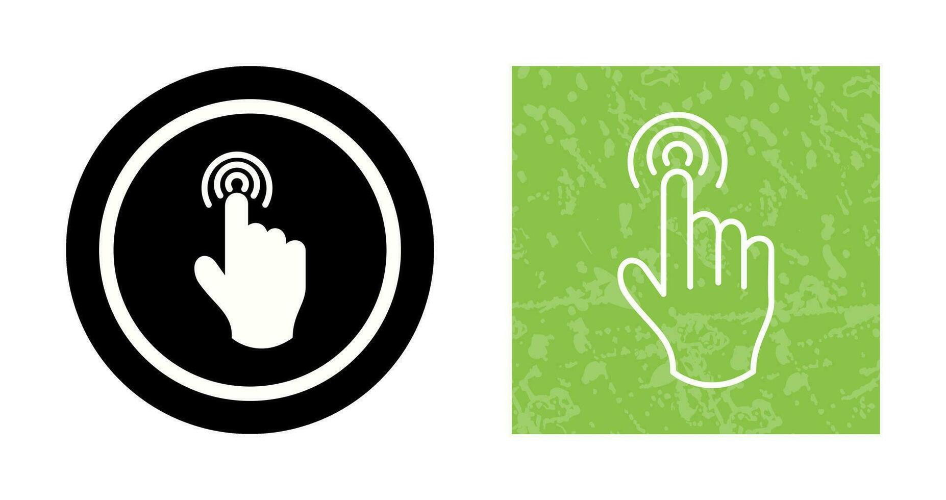 Danger of Hand Press Vector Icon