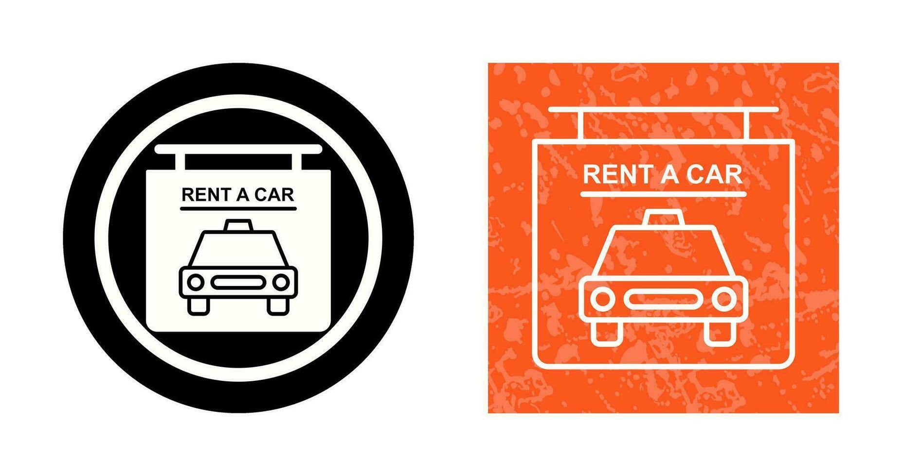 Rent a Car Vector Icon