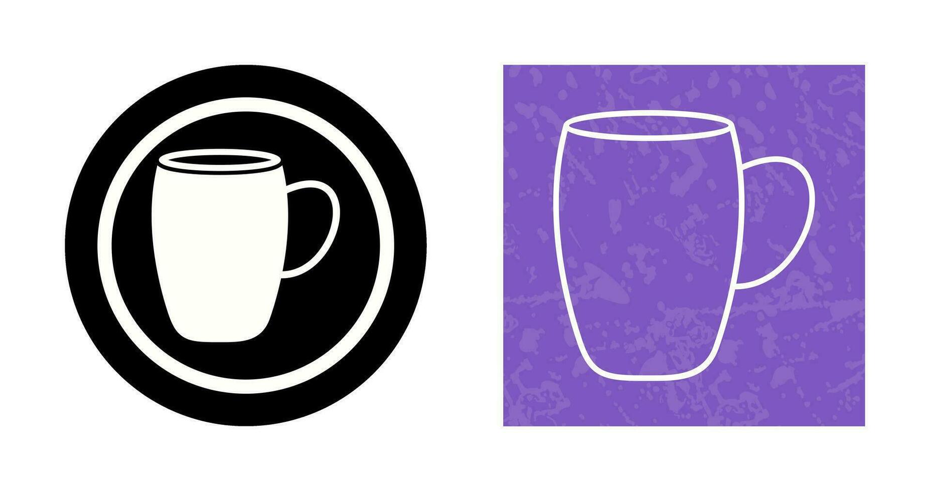 icono de vector de taza