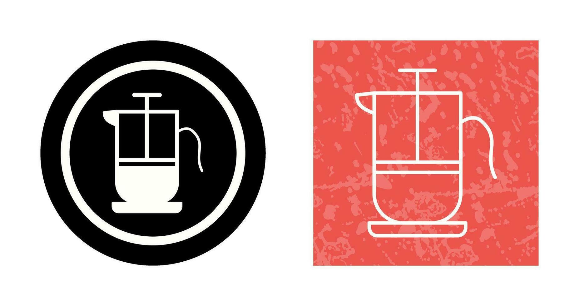 French Press Vector Icon