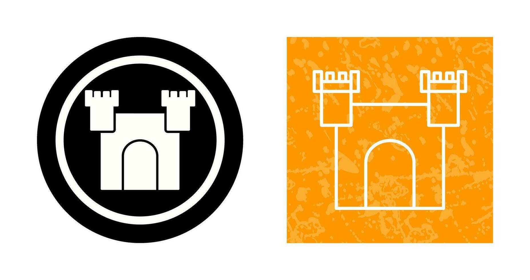 Unique Castle Vector Icon