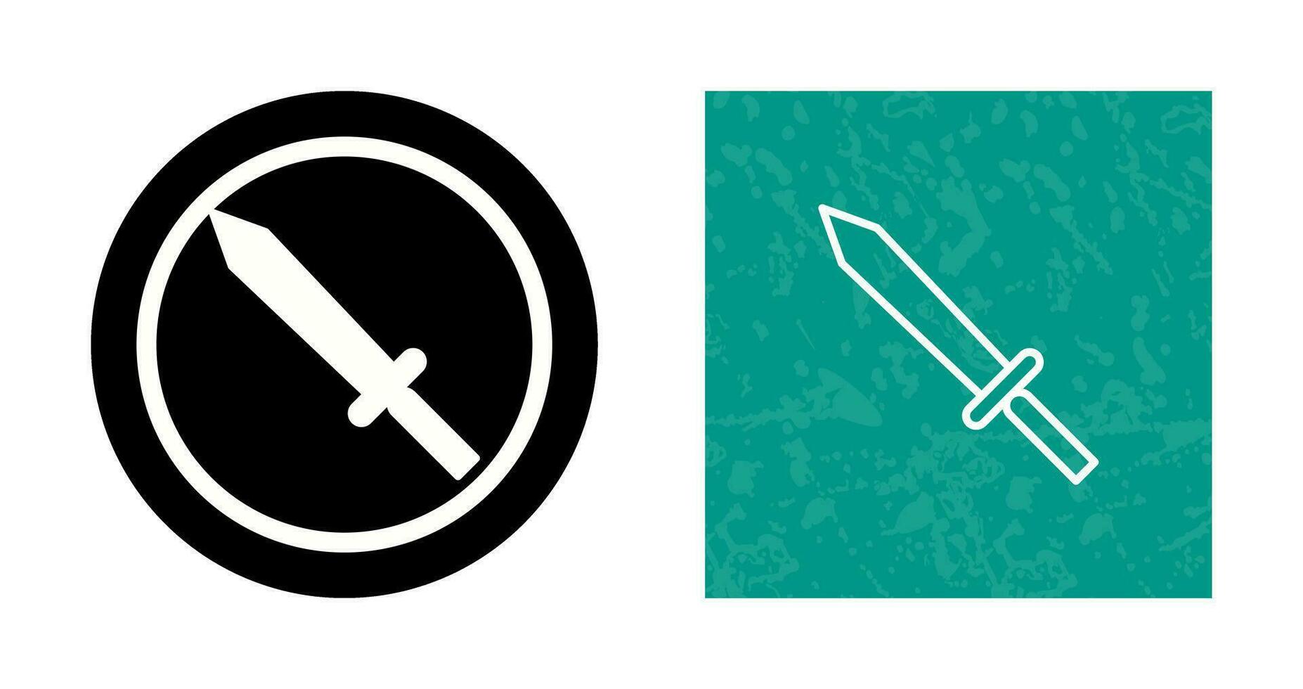 Unique Sword Vector Icon