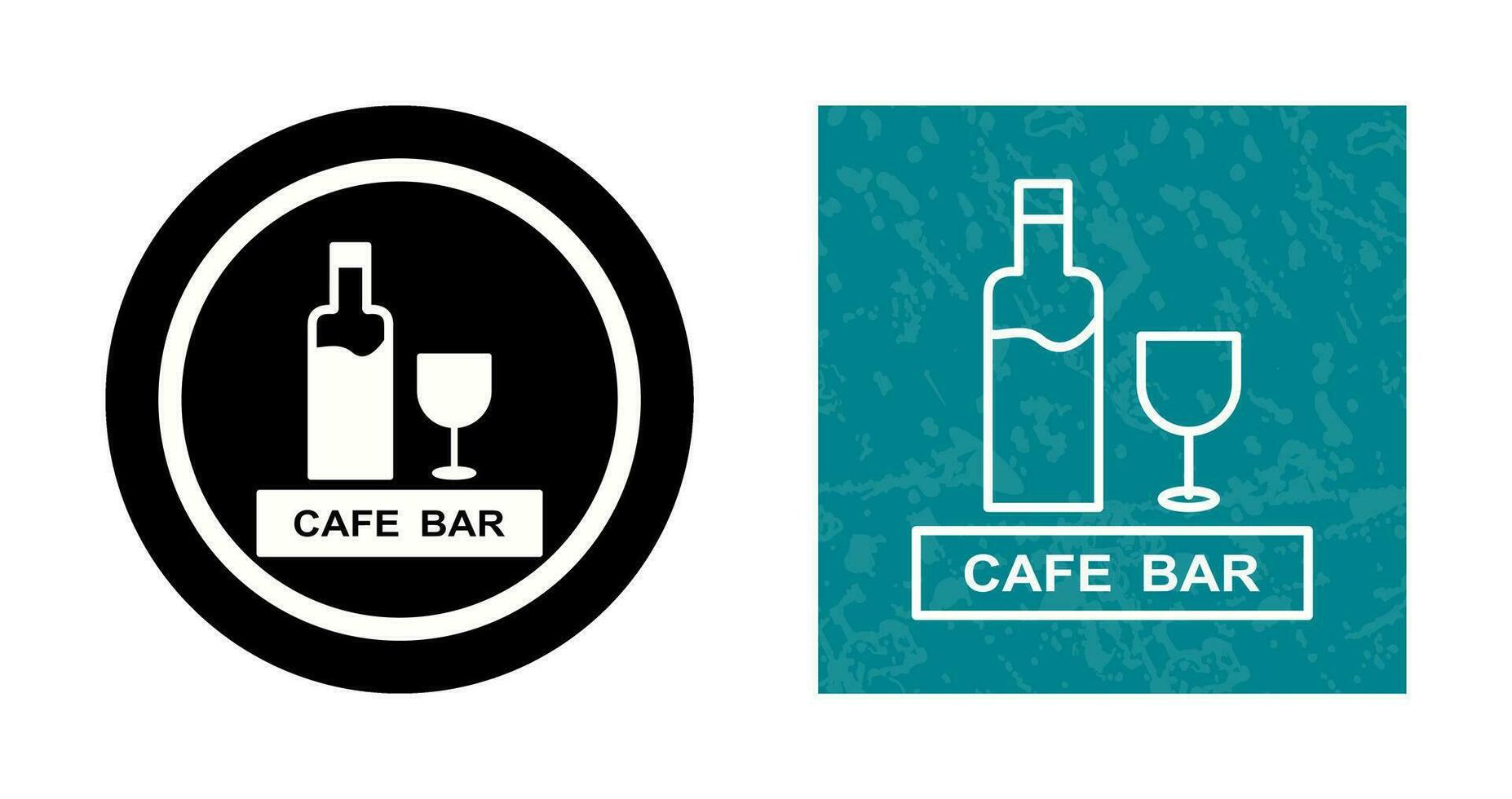 Unique Drinks Cafe Vector Icon