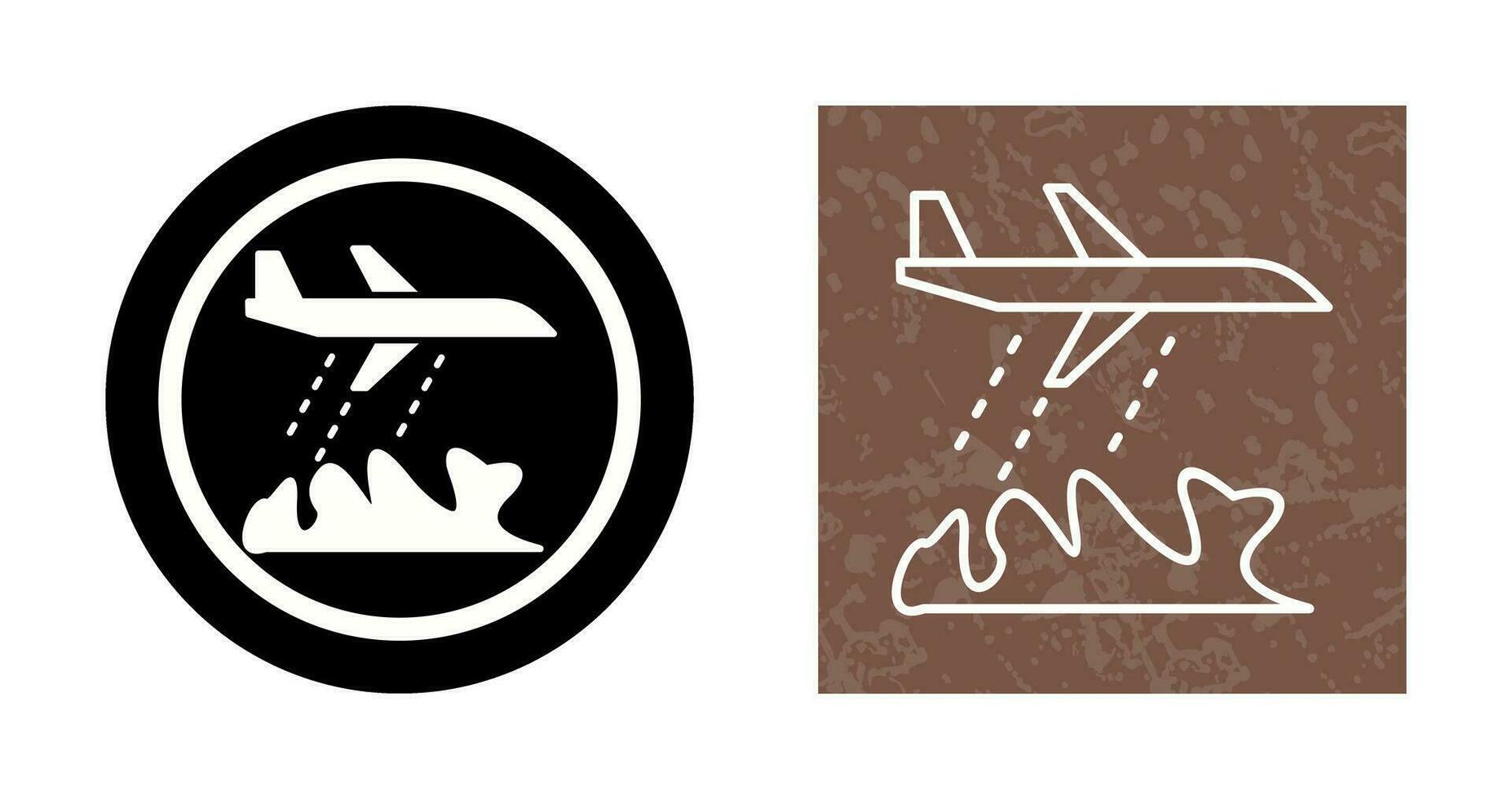 Unique Firefighter Plane Vector Icon
