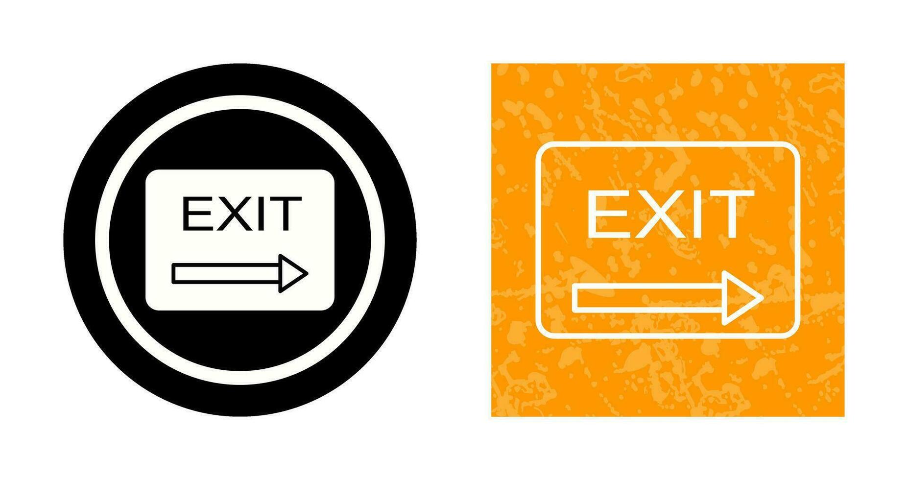 Unique Exit Vector Icon