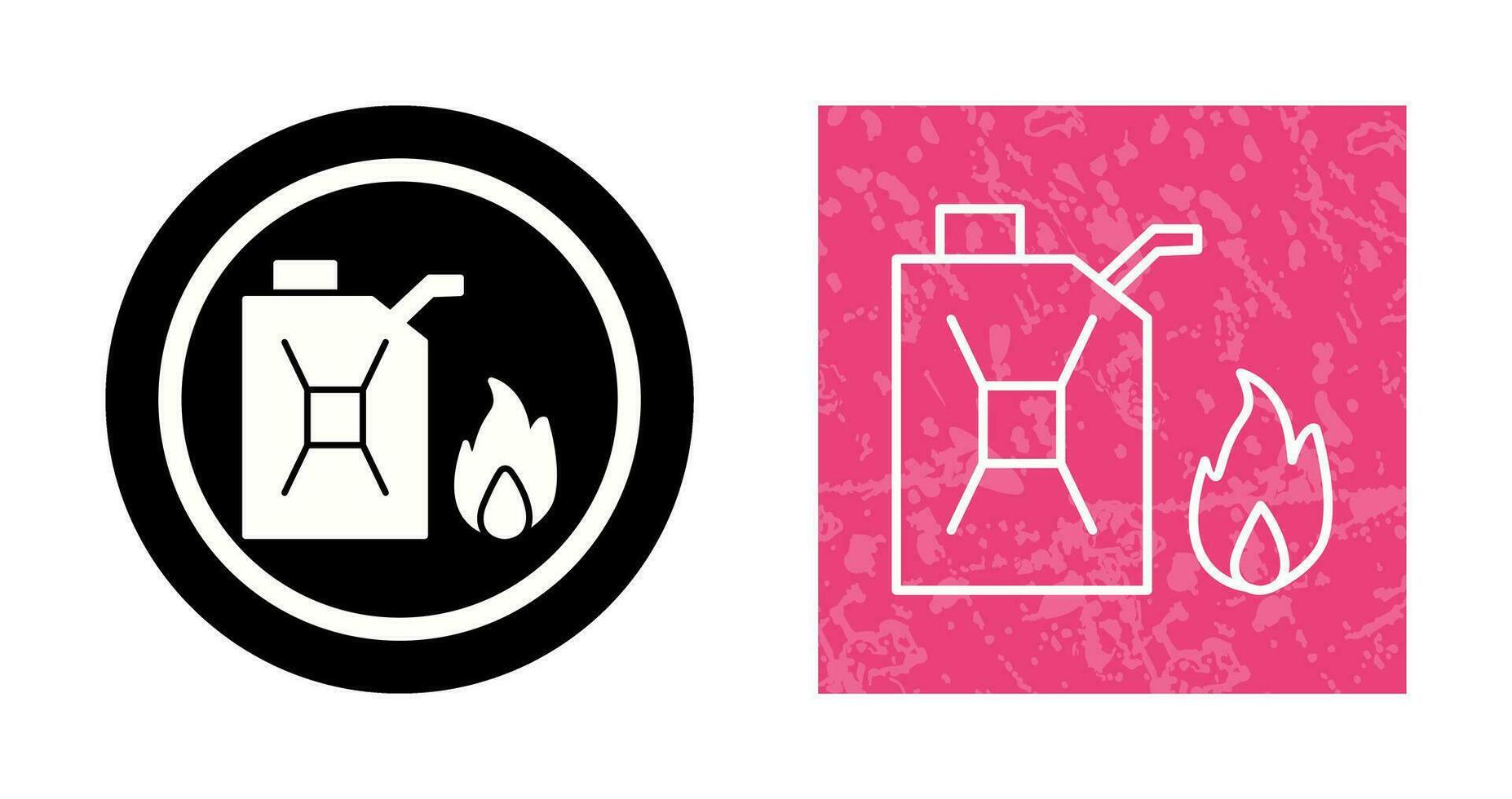 Unique Fuel to Fire Vector Icon