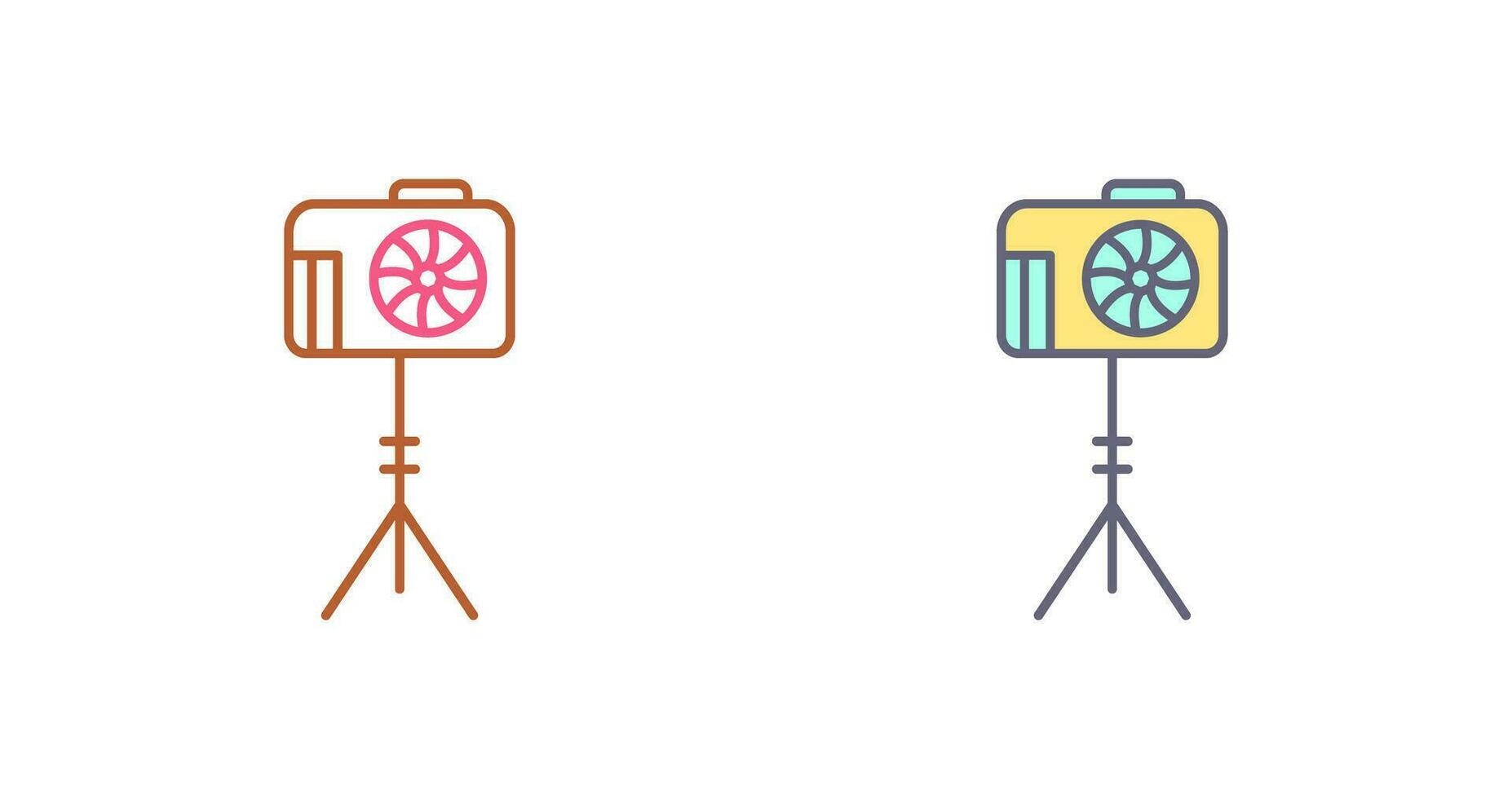 Unique Camera Stand Vector Icon