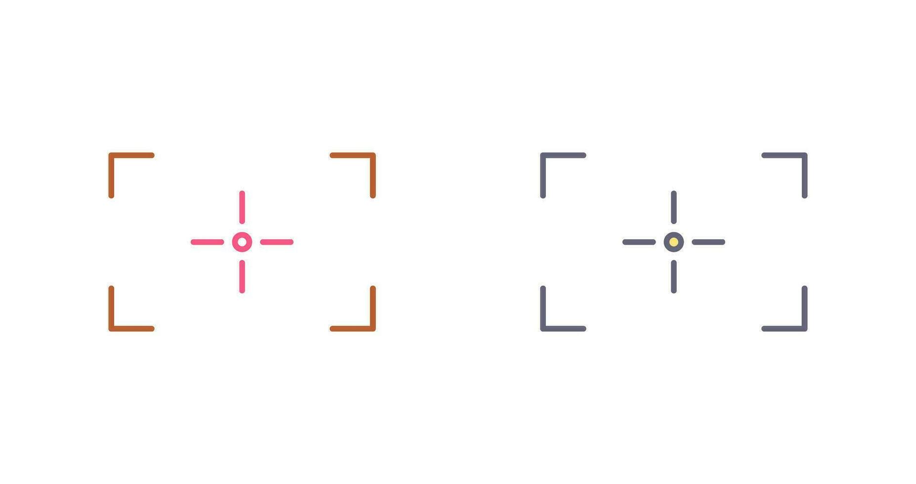 Unique Focus Vector Icon