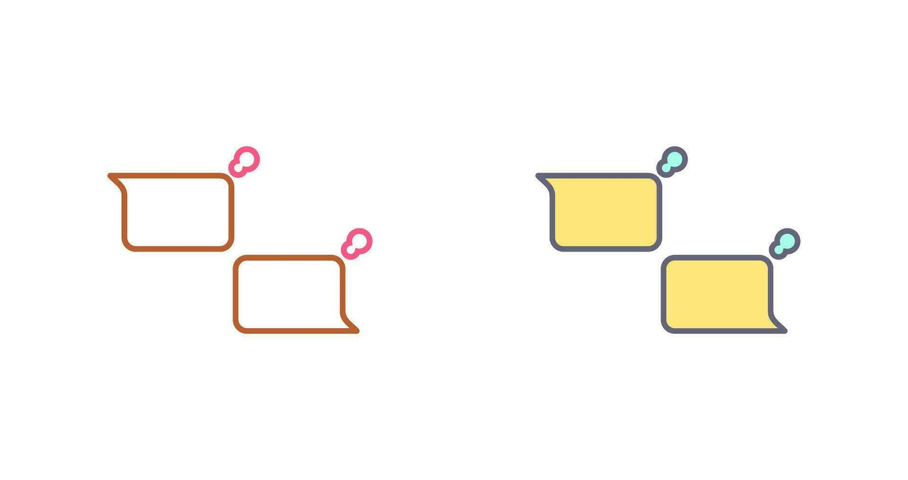 Unique Chatting Vector Icon