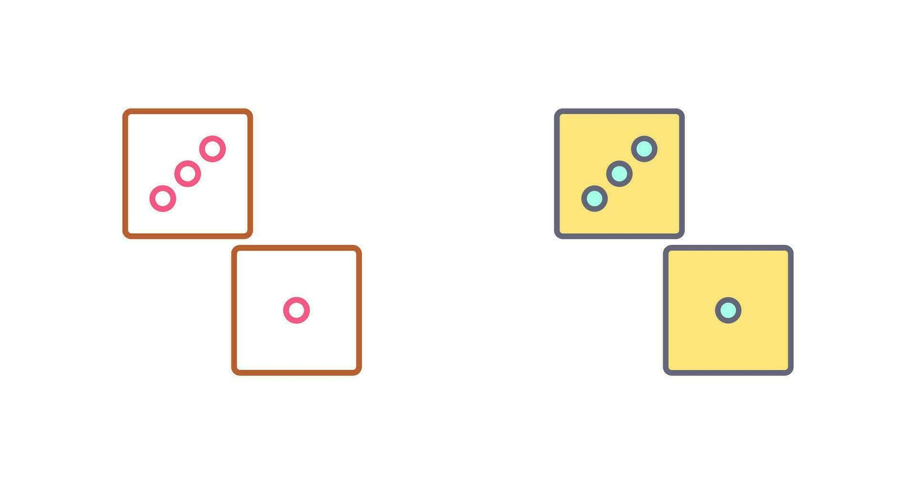 Unique Dice Vector Icon
