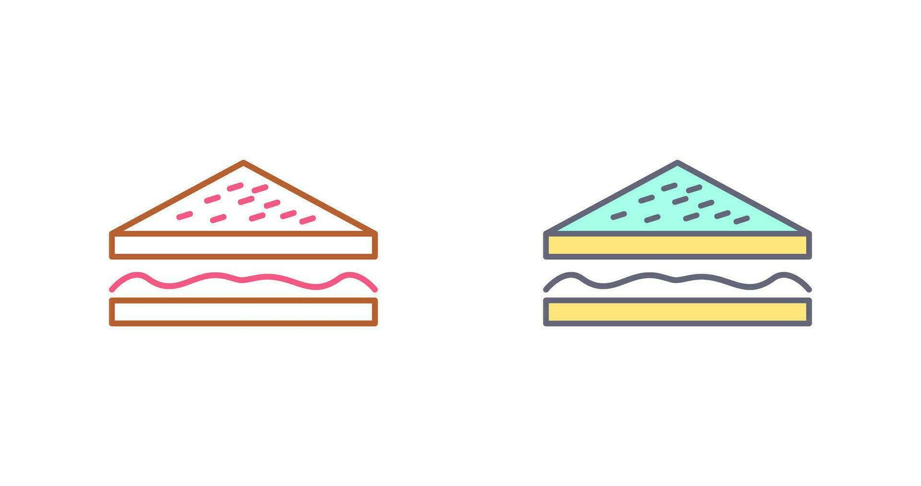 Unique Sandwich Vector Icon