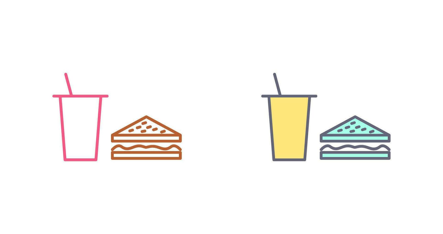 Unique Lunch Vector Icon