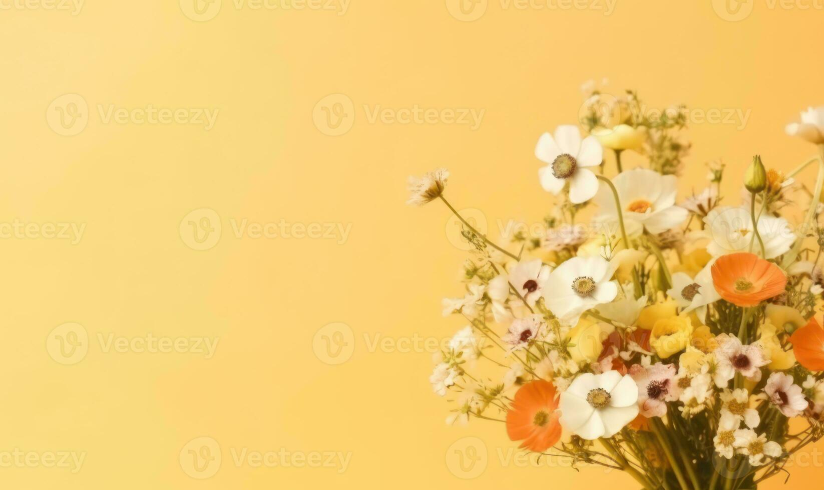 A vibrant bouquet of assorted flowers. AI Generative photo