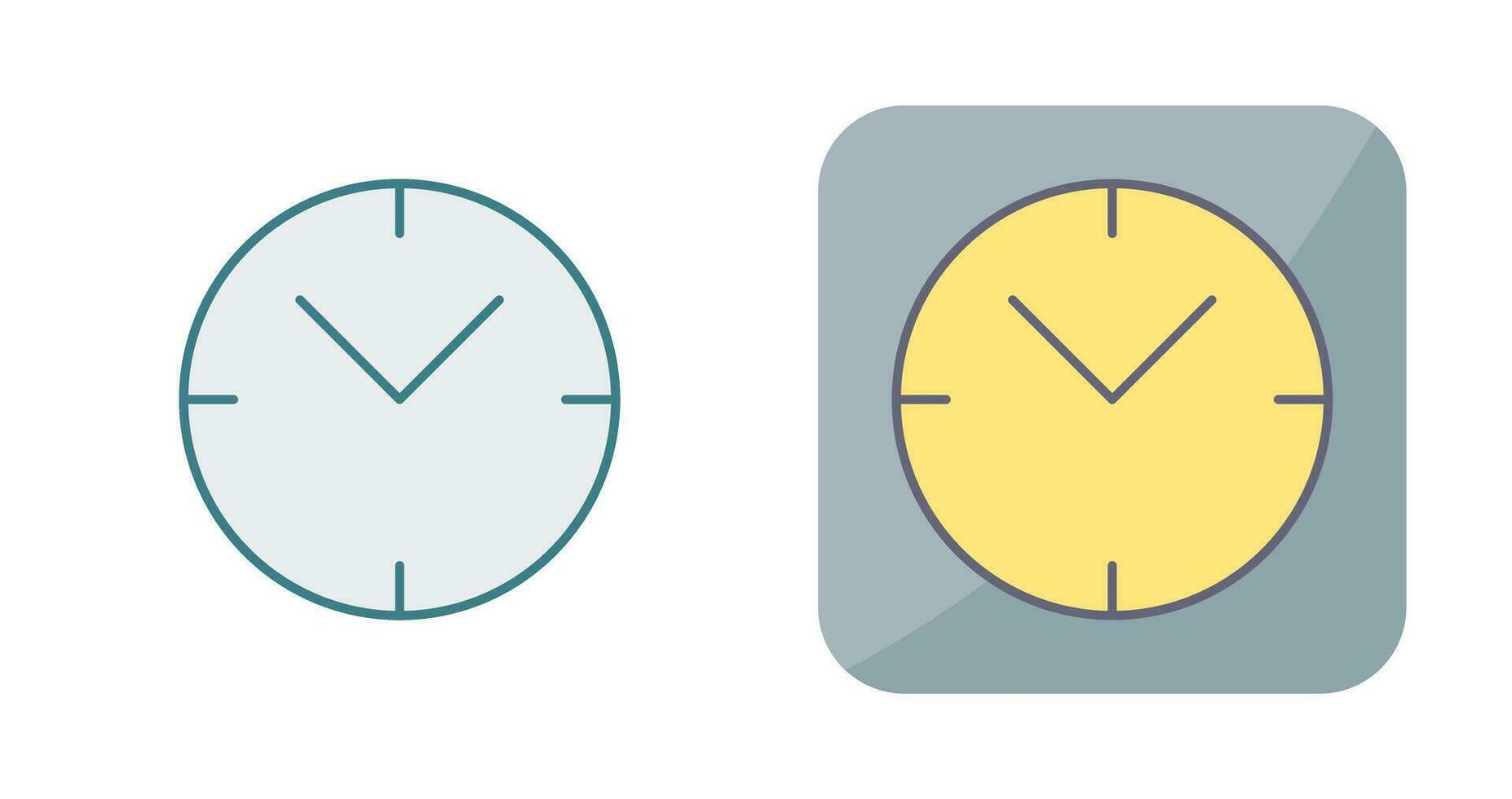 icono de vector de reloj único