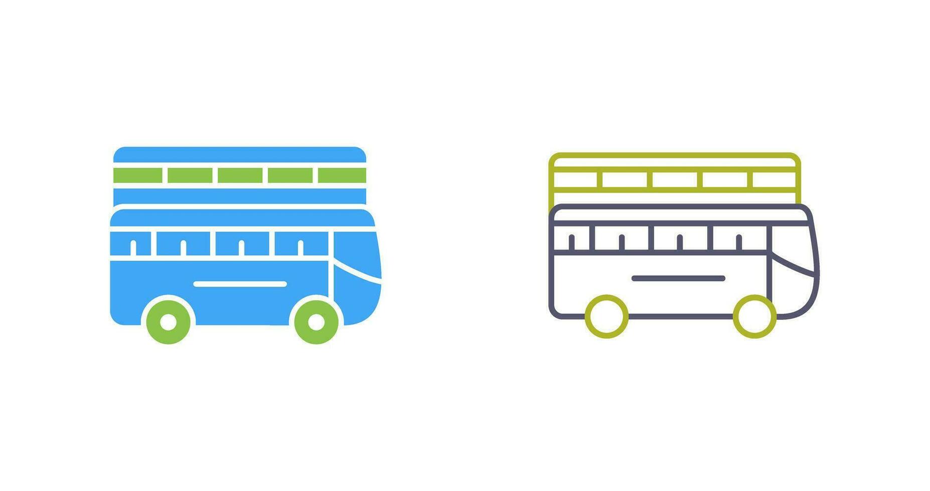 Double Bus Vector Icon