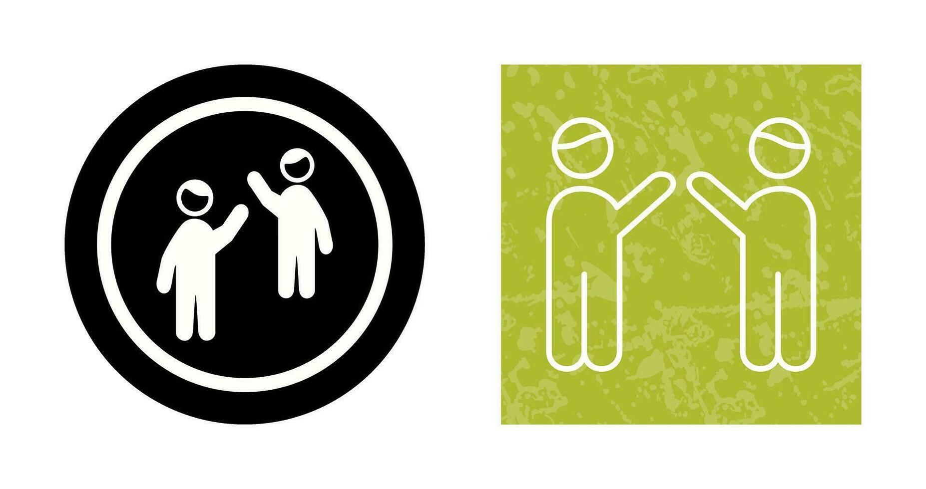 Waing to people Vector Icon