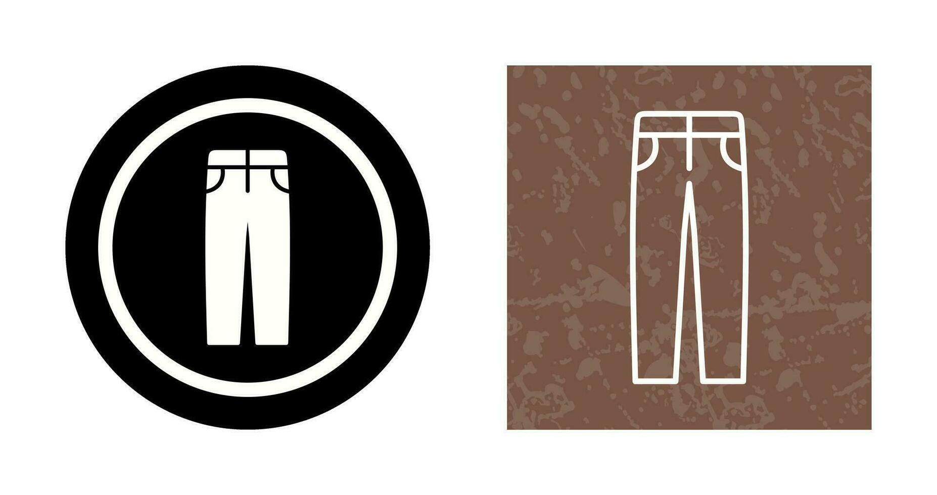 icono de vector de pantalones de hombre