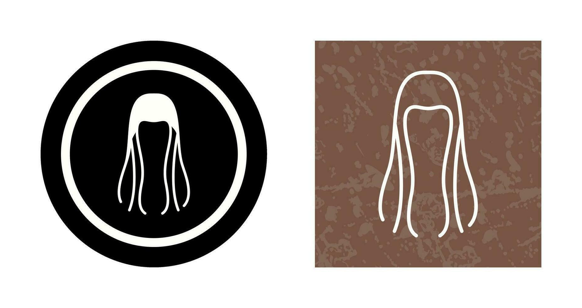 icono de vector de cabello