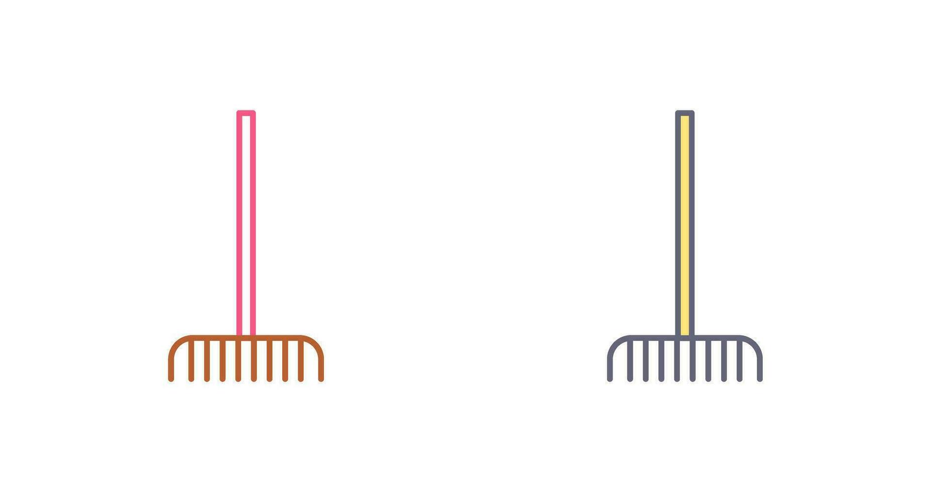 Fork picking Leaves Vector Icon