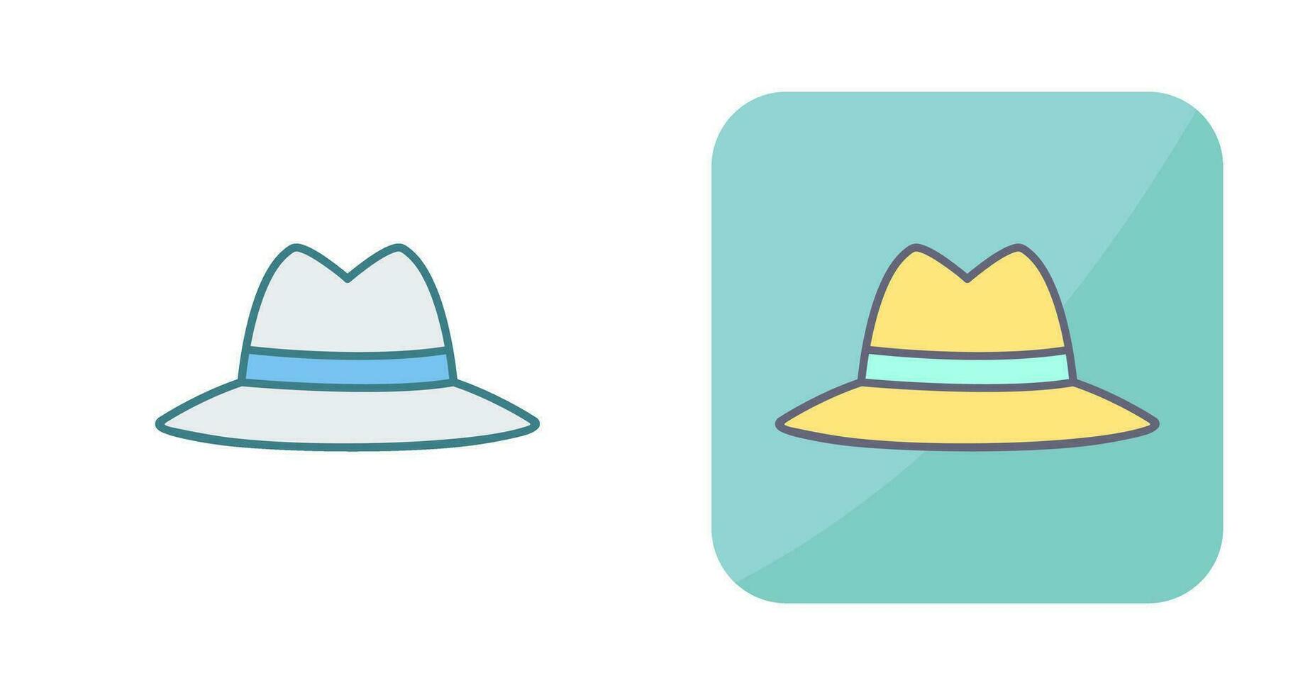 icono de vector de sombrero