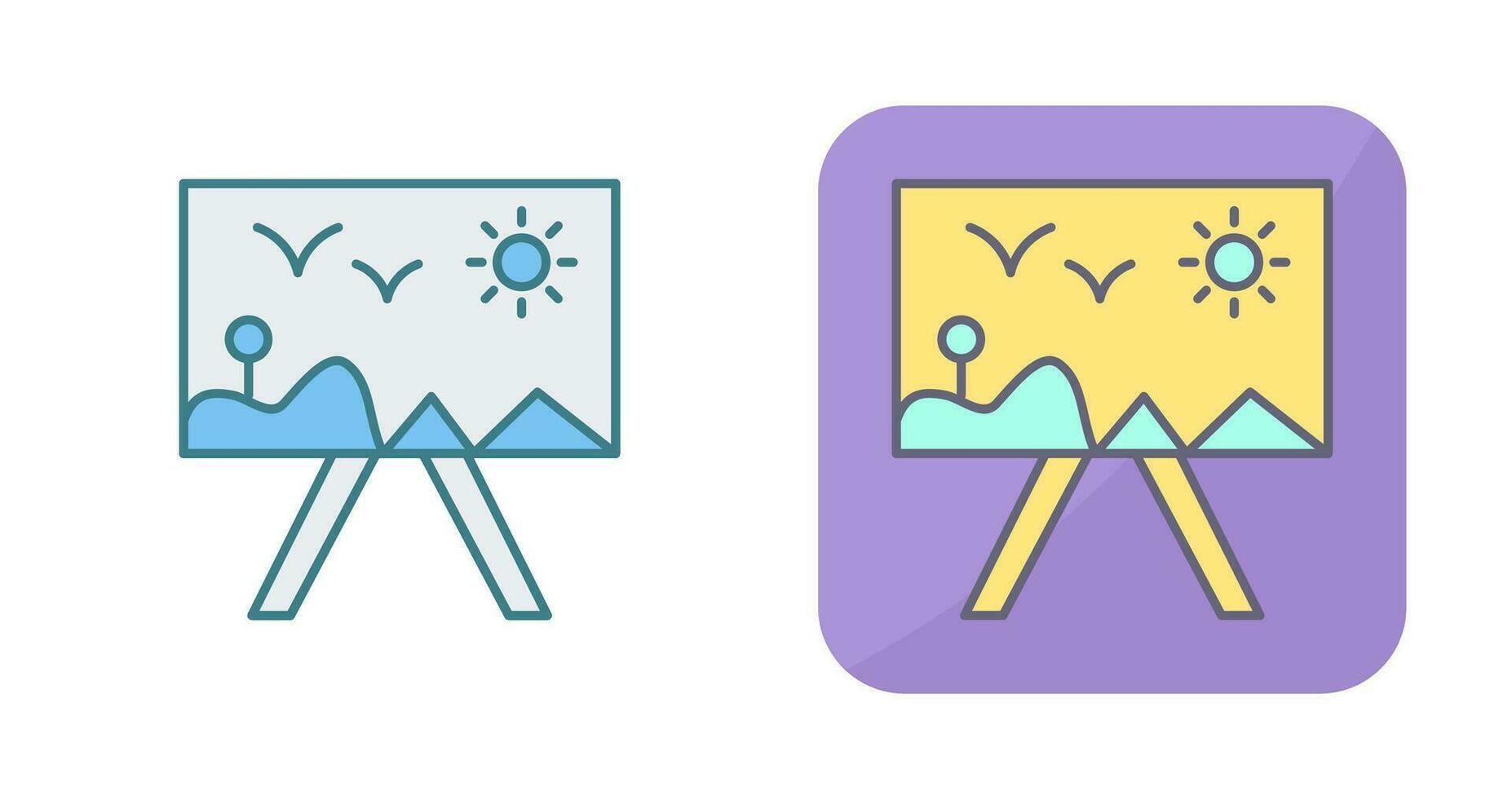 Painting of Canvass Vector Icon