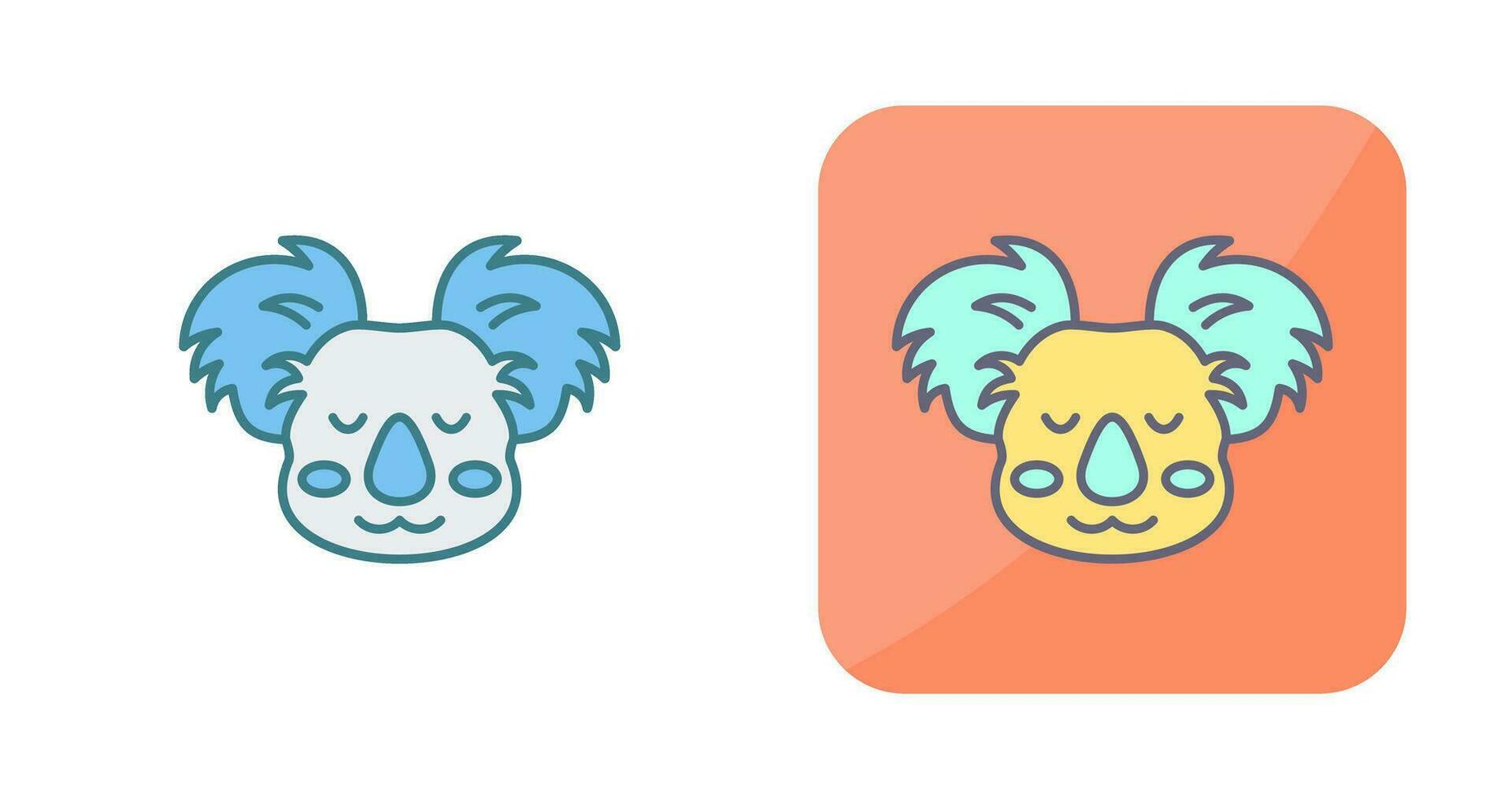 icono de vector de koala