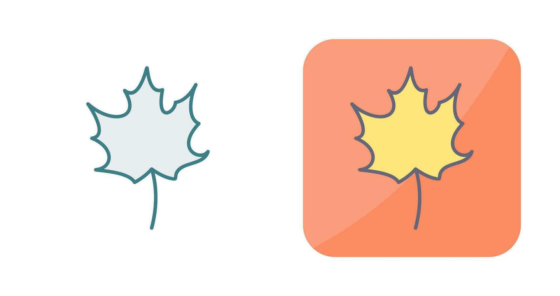 Autumn Leaf Vector Icon