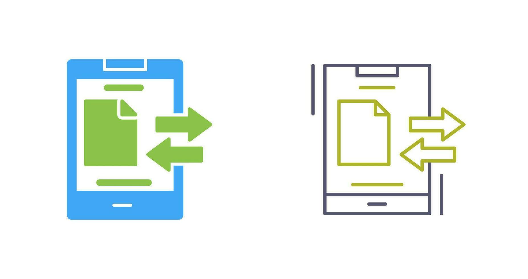 Data Transfer Vector Icon