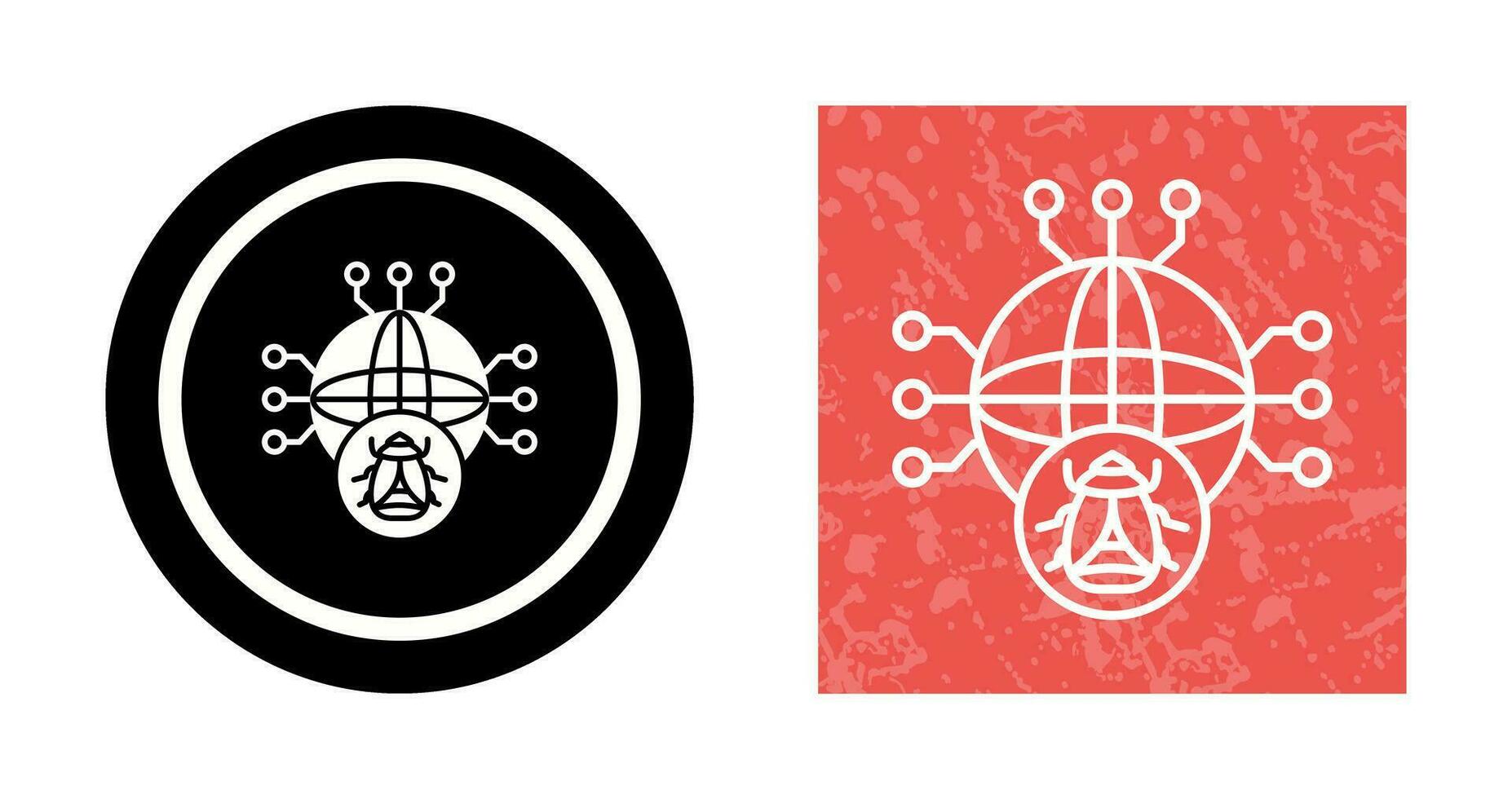 Global Malware Vector Icon