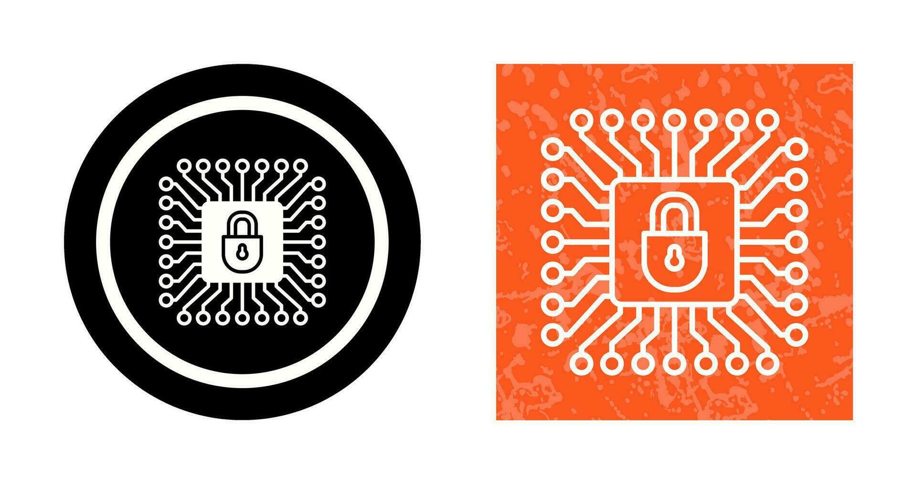 icono de vector de protección cibernética