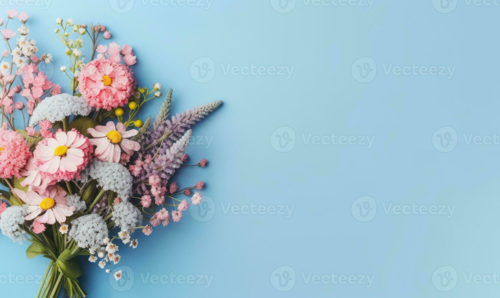 Vibrant bouquet of assorted flowers. AI Generative photo