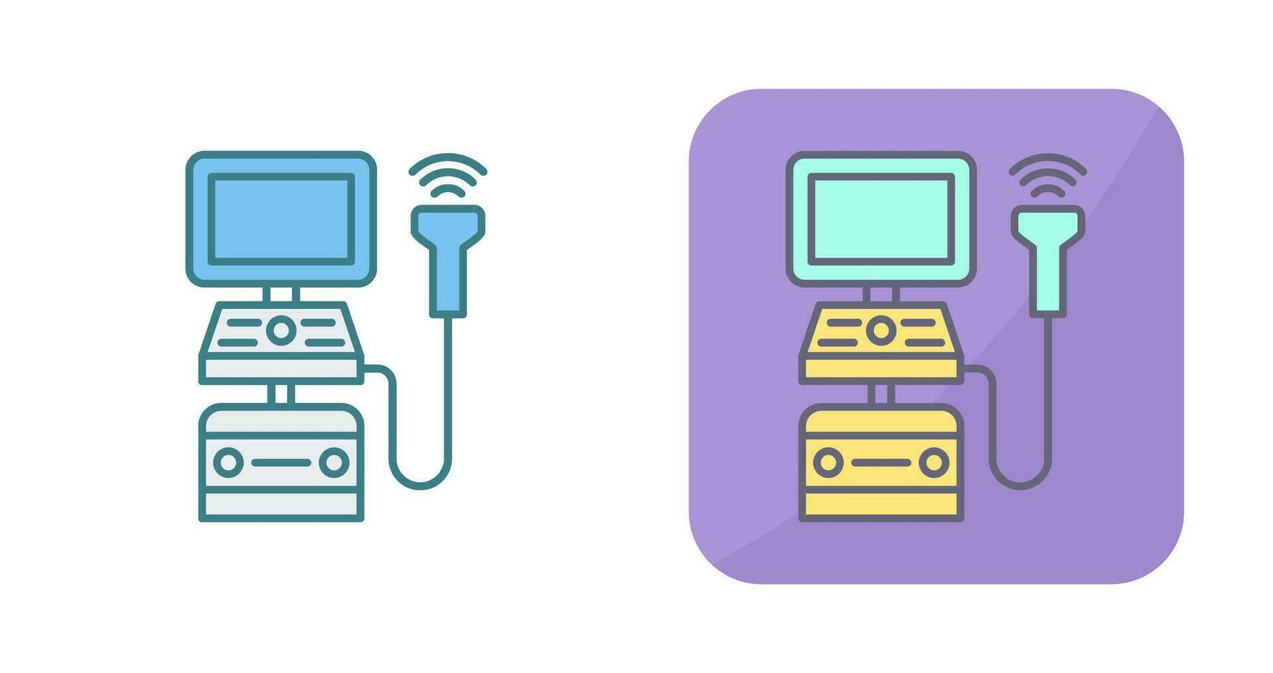 Ultrasound Machine Vector Icon