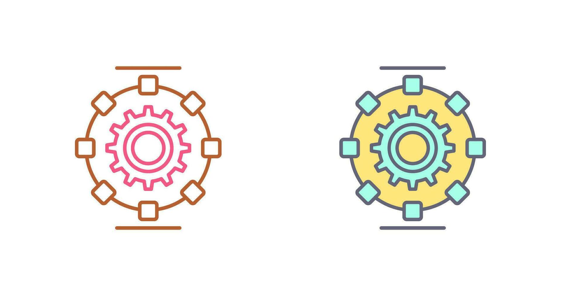 Automated Process Vector Icon