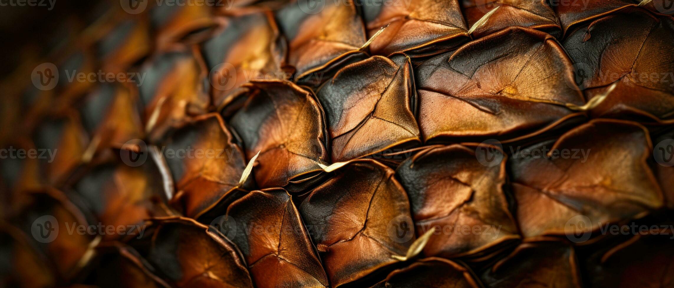 detallado macro Disparo de un piña. ai generativo foto