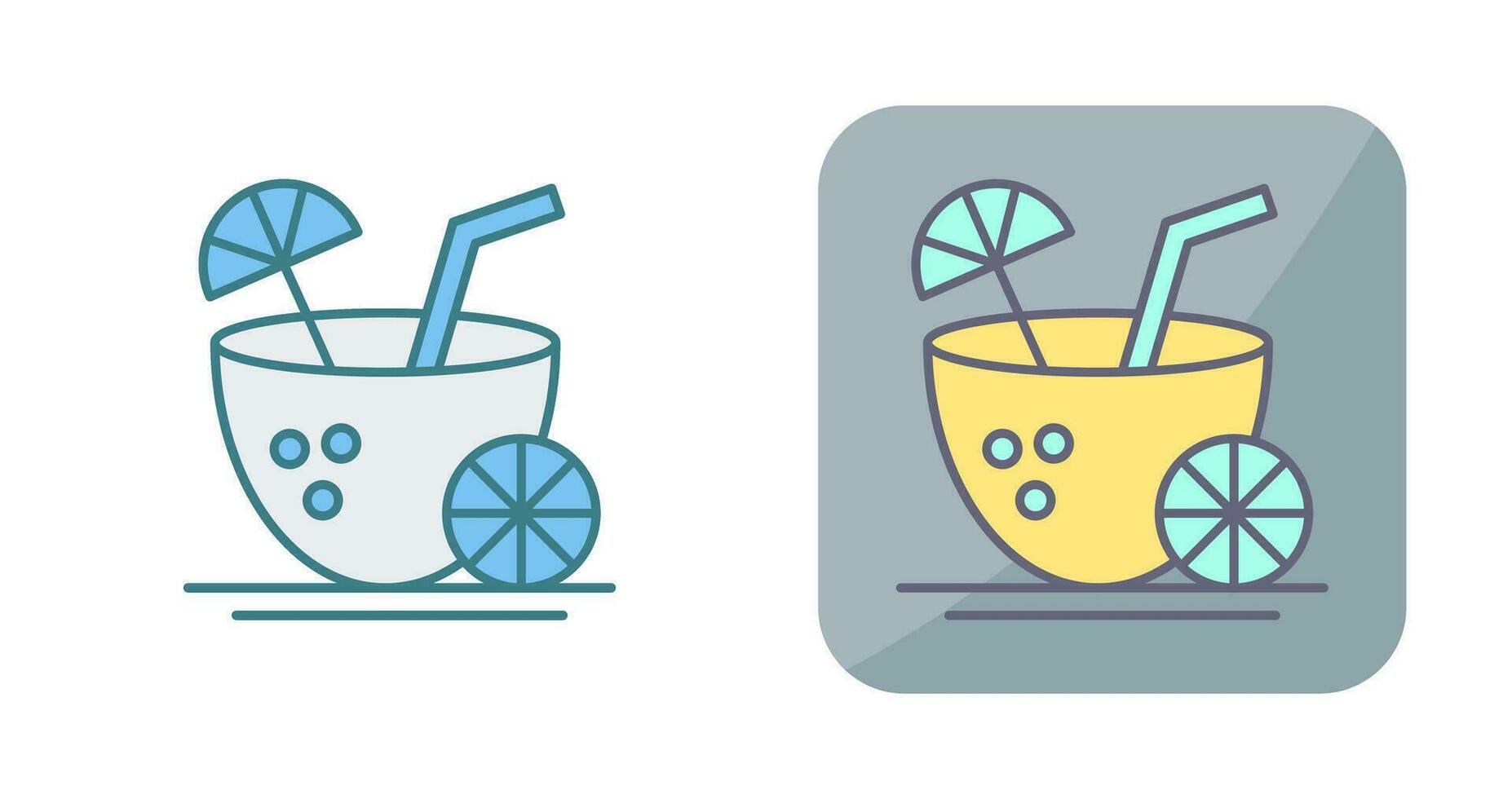 Coconut Drink Vector Icon