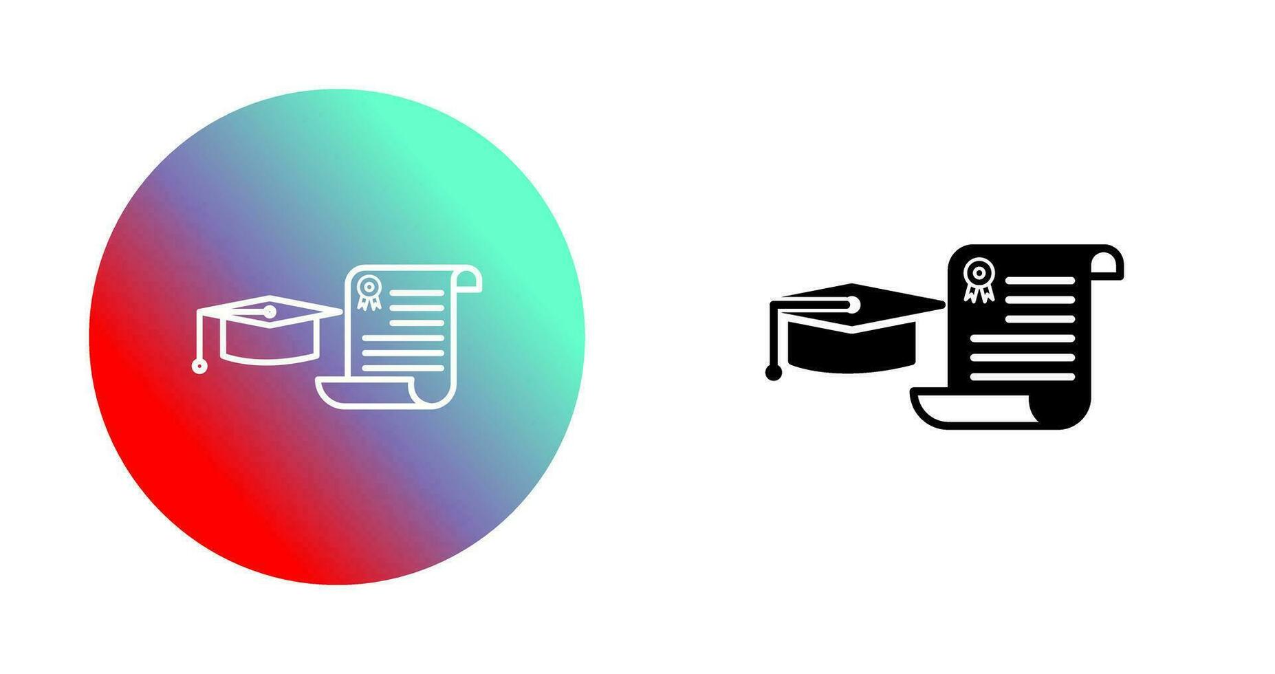 Unique Graduation Vector Icon