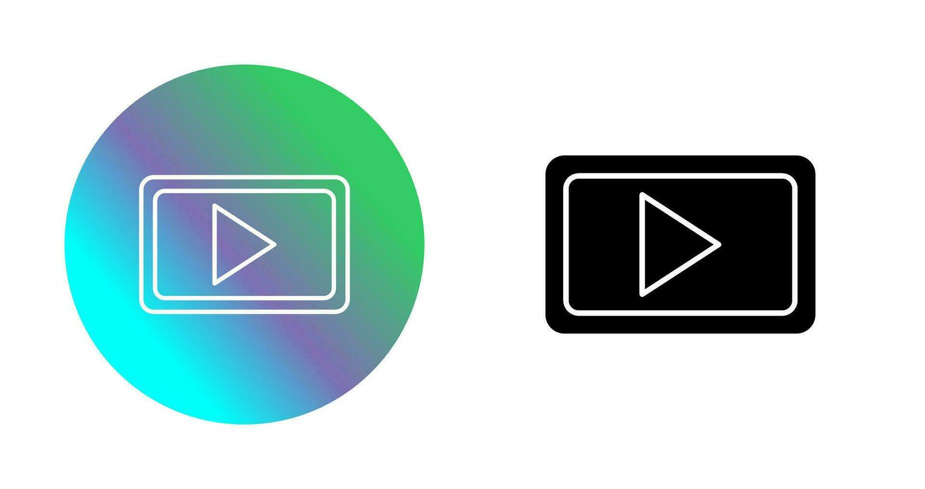 Unique Video Communication Vector Icon