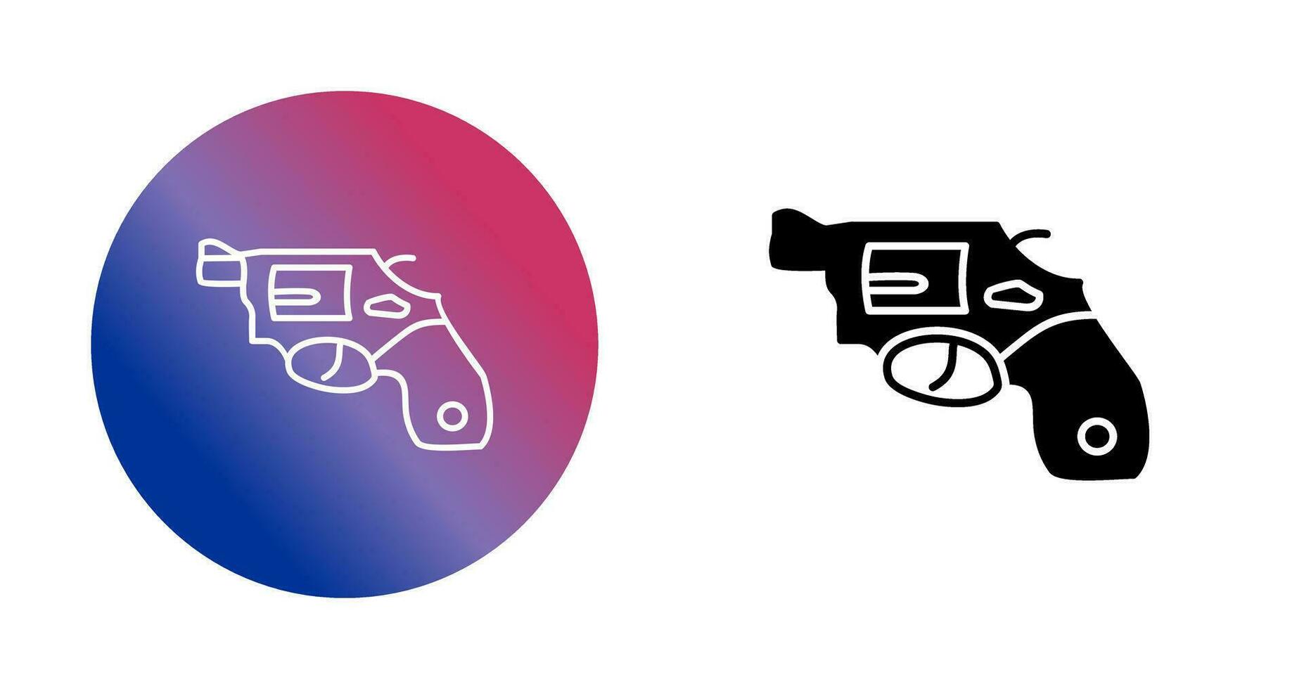 Unique Revolver Vector Icon