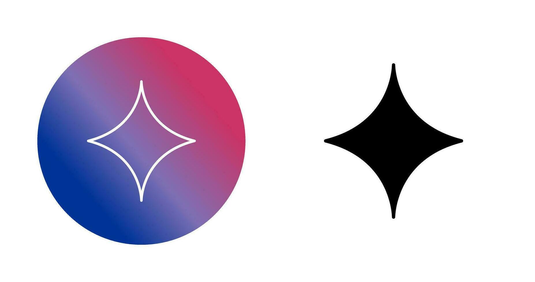 Unique Diamond Vector Icon