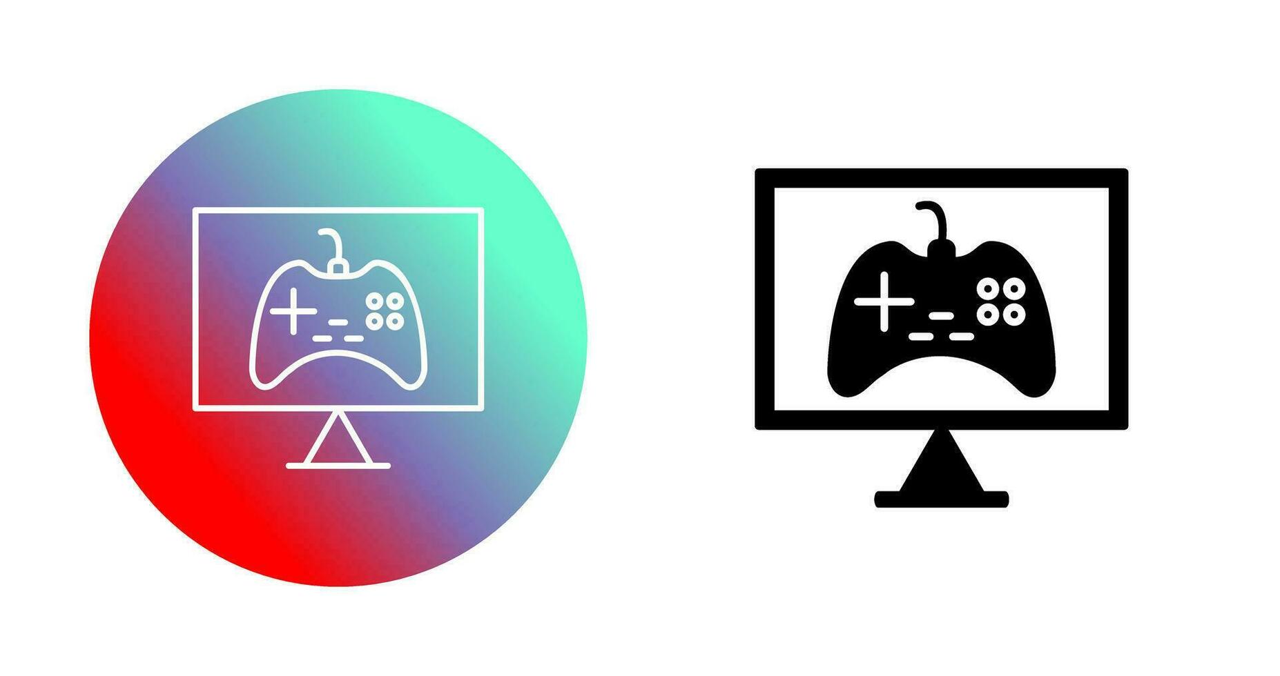 Unique Online Games Vector Icon